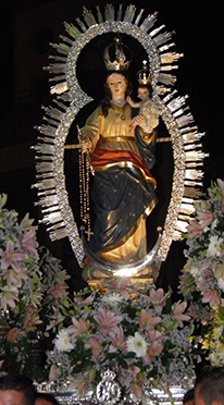 Virgen de la Salud patrona de Carratraca (Málaga)